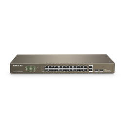 腾达TEF1026F千兆光电上联交换机 中小企业监控网络的理想核心