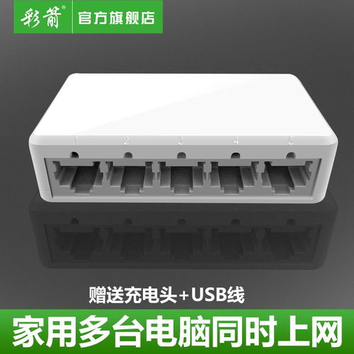 彩箭5口百兆交换机 家用网络分流的实用之选